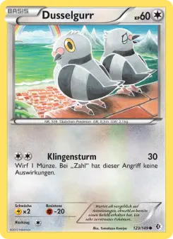 Pokémon-Karte Dusselgurr 123/149
