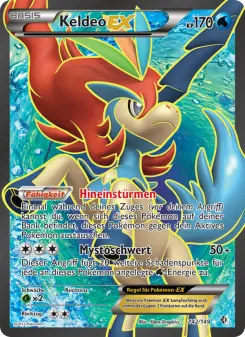 Pokémon-Karte Keldeo-EX 142/149