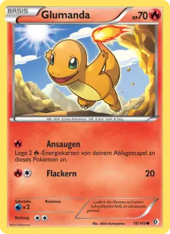 Pokémon-Karte Glumanda 018/149