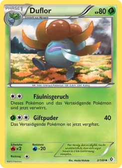 Pokémon-Karte Duflor 002/149