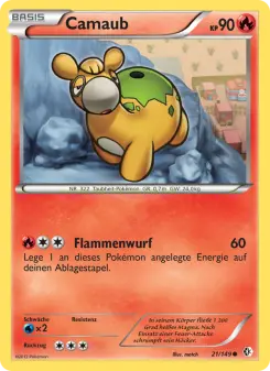 Pokémon-Karte Camaub 021/149