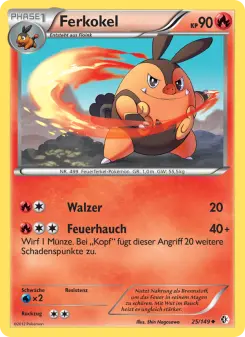 Pokémon-Karte Ferkokel 025/149