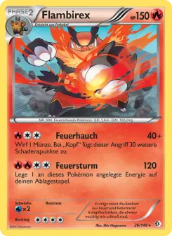 Pokémon-Karte Flambirex 026/149