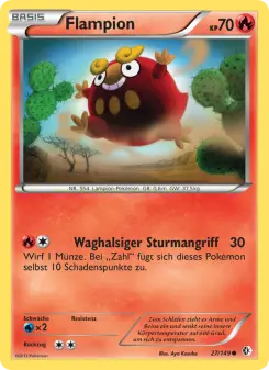 Pokémon-Karte Flampion 027/149