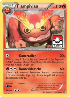 Pokémon-Karte Flampivian 028/149