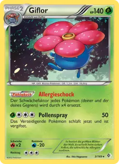 Pokémon-Karte Giflor 003/149