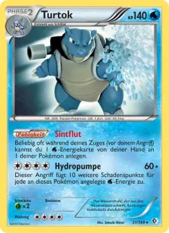 Pokémon-Karte Turtok 031/149