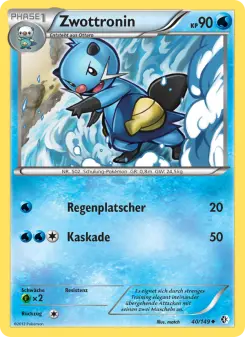 Pokémon-Karte Zwottronin 040/149