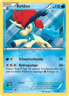Pokémon-Karte Keldeo 047/149