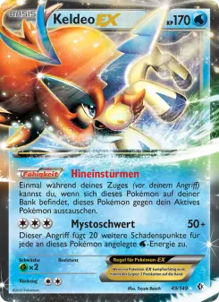 Pokémon-Karte Keldeo-EX 049/149