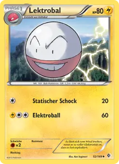 Pokémon-Karte Lektrobal 052/149