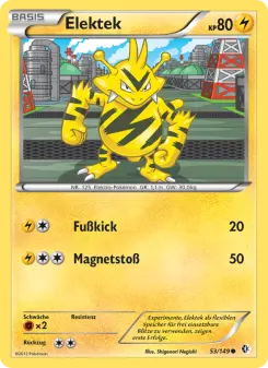 Pokémon-Karte Elektek 053/149