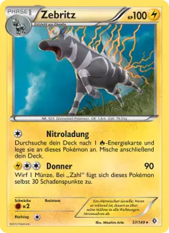 Pokémon-Karte Zebritz 057/149
