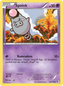 Pokémon-Karte Spoink 059/149