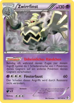 Pokémon-Karte Zwirrfinst 063/149