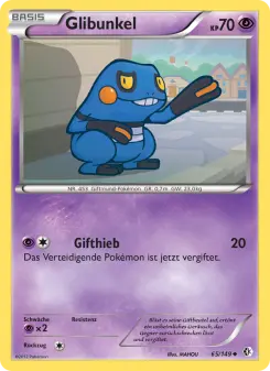 Pokémon-Karte Glibunkel 065/149