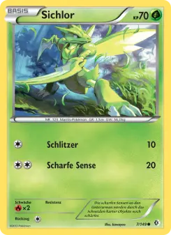 Pokémon-Karte Sichlor 007/149