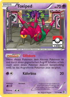 Pokémon-Karte Toxiped 072/149