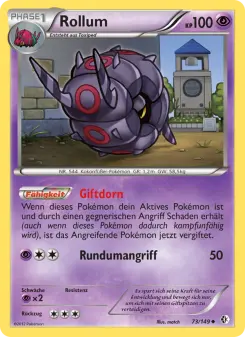 Pokémon-Karte Rollum 073/149