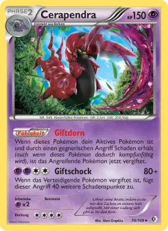 Pokémon-Karte Cerapendra 074/149