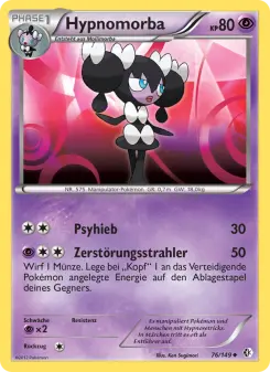Pokémon-Karte Hypnomorba 076/149