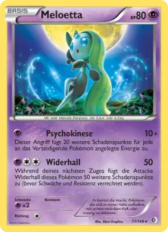 Pokémon-Karte Meloetta 077/149