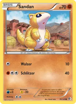 Pokémon-Karte Sandan 078/149