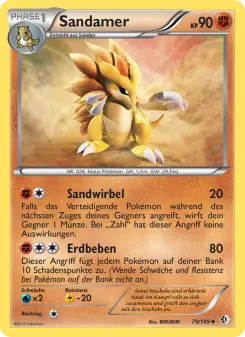 Pokémon-Karte Sandamer 079/149