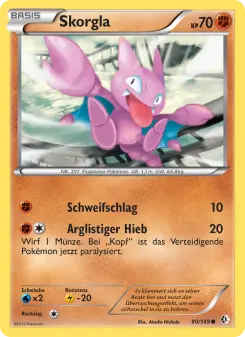 Pokémon-Karte Skorgla 080/149