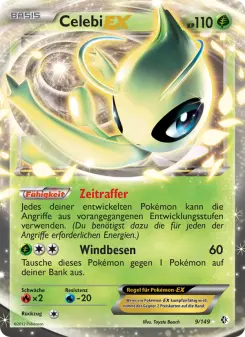 Pokémon-Karte Celebi-EX 009/149