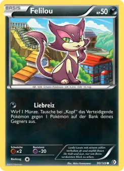 Pokémon-Karte Felilou 090/149