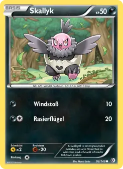 Pokémon-Karte Skallyk 092/149