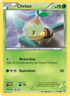 Pokémon-Karte Chelast 001/135