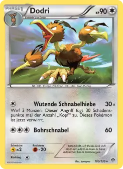 Pokémon-Karte Dodri 100/135