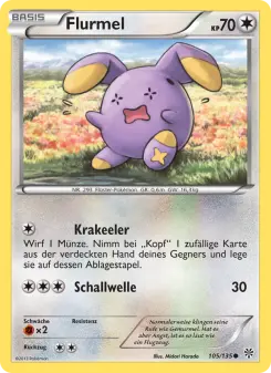 Pokémon-Karte Flurmel 105/135