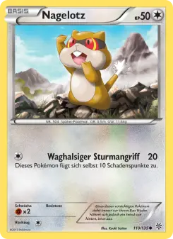 Pokémon-Karte Nagelotz 110/135