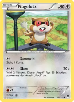 Pokémon-Karte Nagelotz 111/135