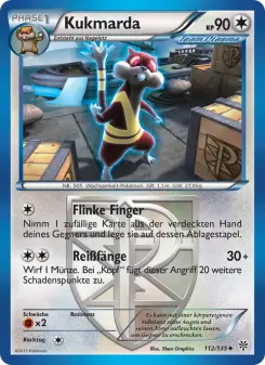 Pokémon-Karte Kukmarda 112/135
