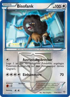 Pokémon-Karte Bisofank 114/135