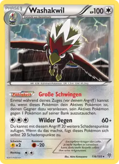 Pokémon-Karte Washakwil 116/135