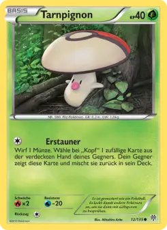 Pokémon-Karte Tarnpignon 012/135