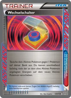 Pokémon-Karte Wechselschalter 129/135