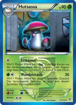 Pokémon-Karte Hutsassa 013/135
