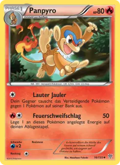 Pokémon-Karte Panpyro 016/135