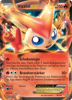 Pokémon-Karte Victini-EX 018/135