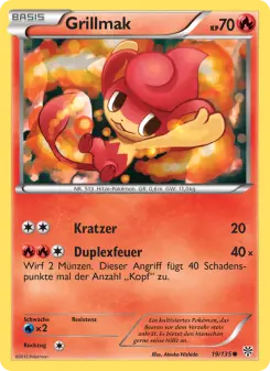 Pokémon-Karte Grillmak 019/135