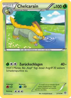 Pokémon-Karte Chelcarain 002/135