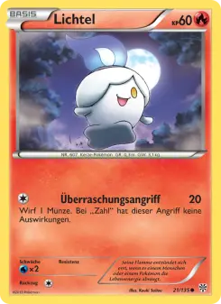 Pokémon-Karte Lichtel 021/135