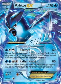 Pokémon-Karte Arktos-EX 025/135