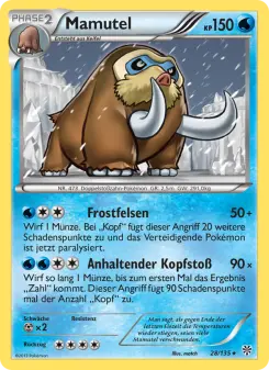 Pokémon-Karte Mamutel 028/135